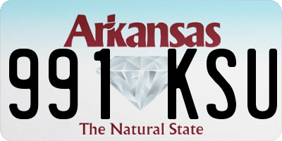 AR license plate 991KSU