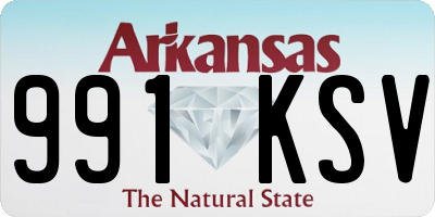 AR license plate 991KSV