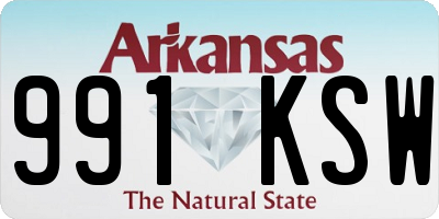 AR license plate 991KSW
