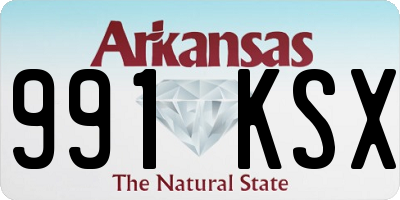 AR license plate 991KSX