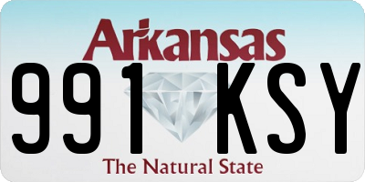 AR license plate 991KSY