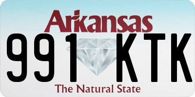 AR license plate 991KTK