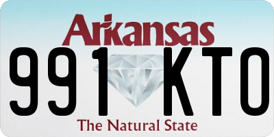AR license plate 991KTO