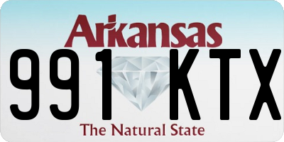 AR license plate 991KTX