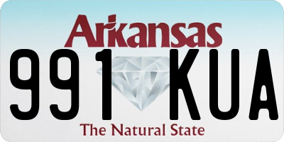 AR license plate 991KUA