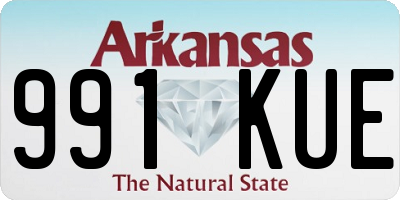 AR license plate 991KUE