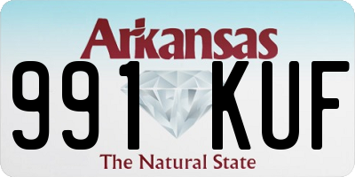 AR license plate 991KUF