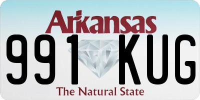 AR license plate 991KUG
