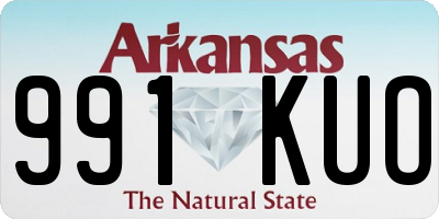 AR license plate 991KUO