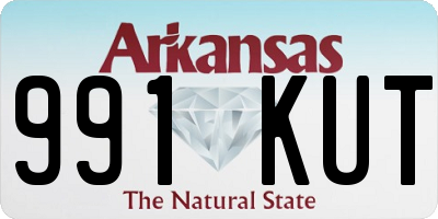 AR license plate 991KUT