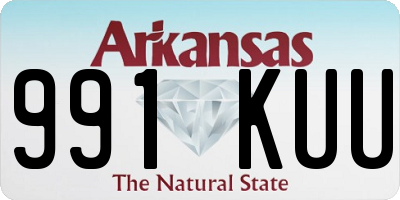 AR license plate 991KUU