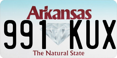 AR license plate 991KUX