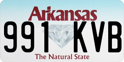 AR license plate 991KVB