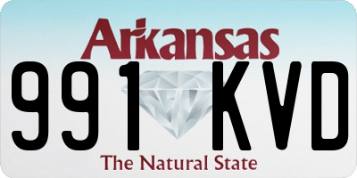 AR license plate 991KVD