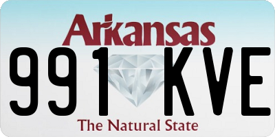 AR license plate 991KVE