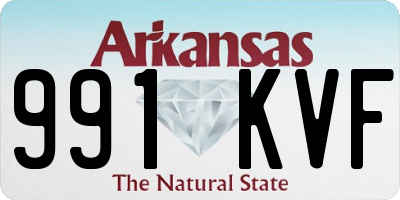 AR license plate 991KVF