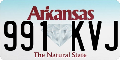 AR license plate 991KVJ