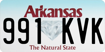 AR license plate 991KVK