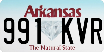 AR license plate 991KVR