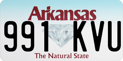 AR license plate 991KVU