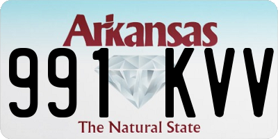 AR license plate 991KVV