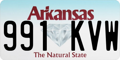 AR license plate 991KVW