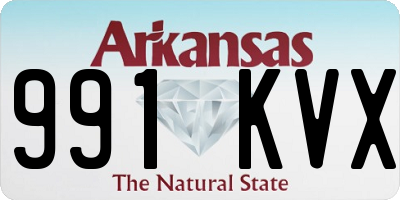 AR license plate 991KVX