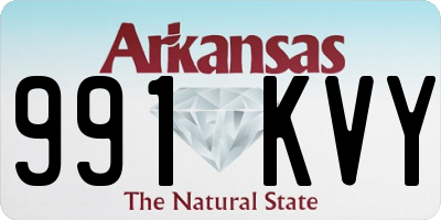 AR license plate 991KVY