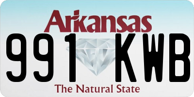 AR license plate 991KWB