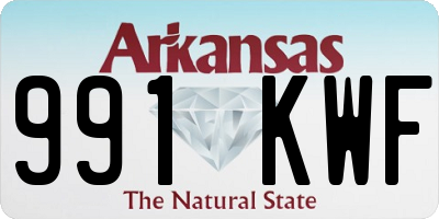 AR license plate 991KWF
