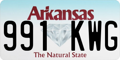 AR license plate 991KWG