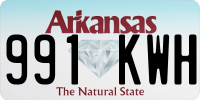 AR license plate 991KWH