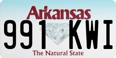 AR license plate 991KWI