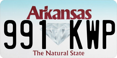 AR license plate 991KWP