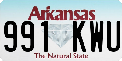AR license plate 991KWU