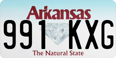AR license plate 991KXG
