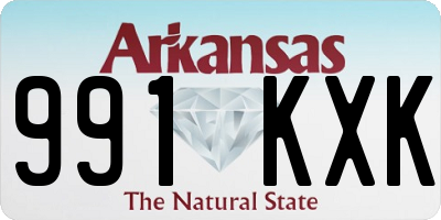 AR license plate 991KXK