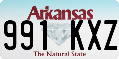AR license plate 991KXZ