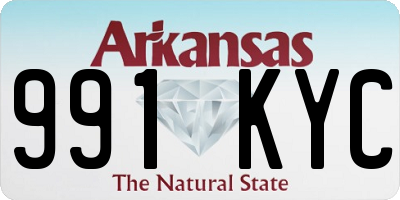 AR license plate 991KYC