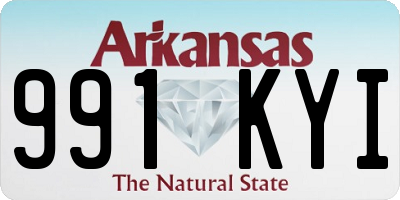 AR license plate 991KYI