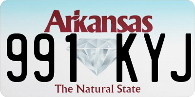 AR license plate 991KYJ