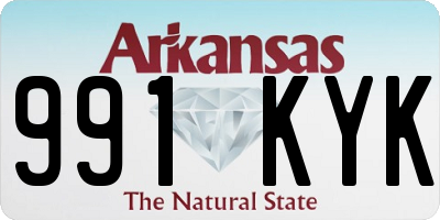 AR license plate 991KYK