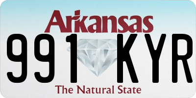 AR license plate 991KYR
