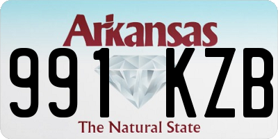 AR license plate 991KZB