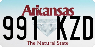 AR license plate 991KZD