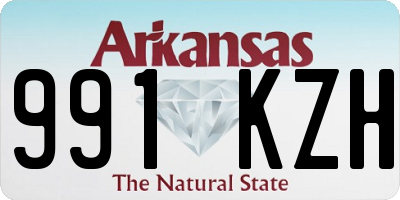 AR license plate 991KZH