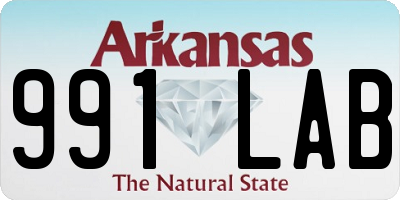 AR license plate 991LAB