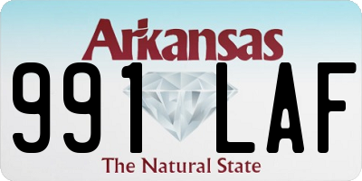 AR license plate 991LAF