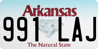 AR license plate 991LAJ