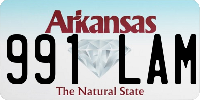 AR license plate 991LAM